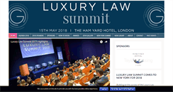 Desktop Screenshot of luxurylawsummit.com