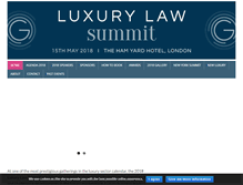 Tablet Screenshot of luxurylawsummit.com